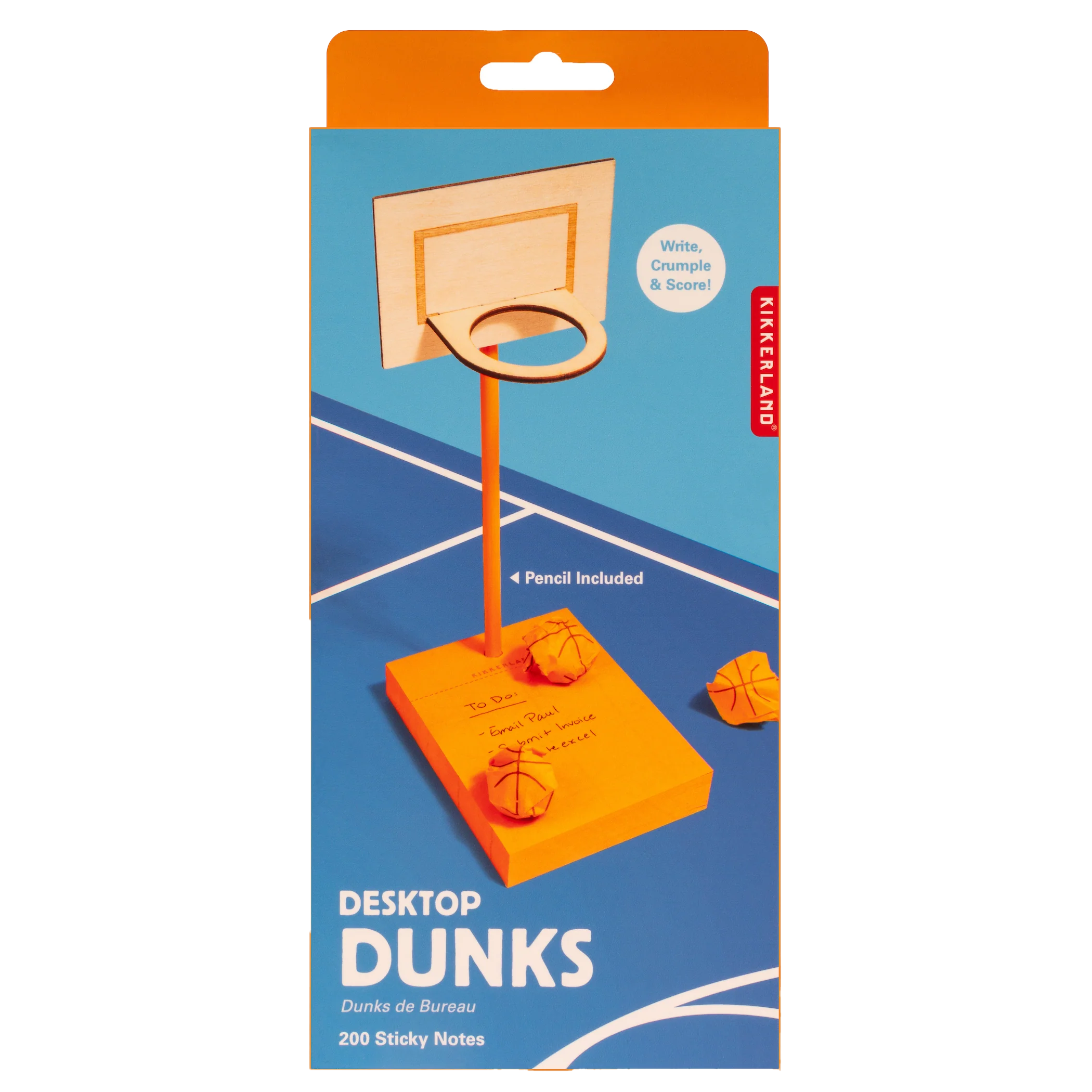 Kikkerland Desktop Dunks Turn Your Sticky Notes Into Basketballs