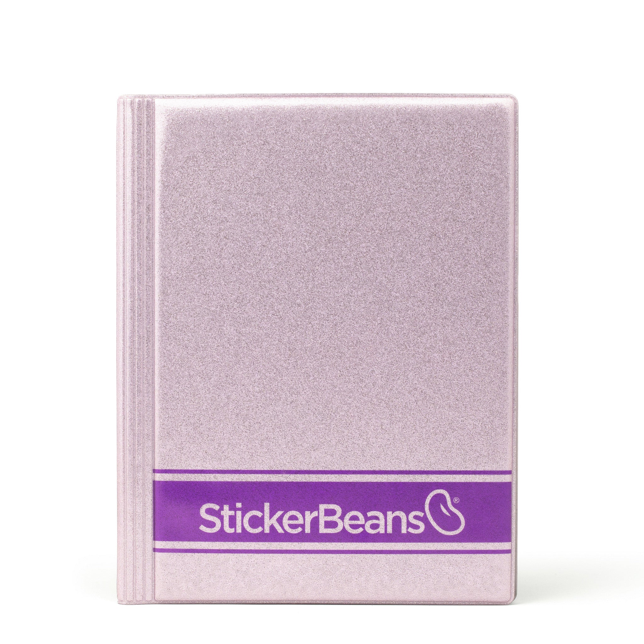 StickerBeans Collector's Book – Lavender Glitter – 12 Pages With 144 Slots