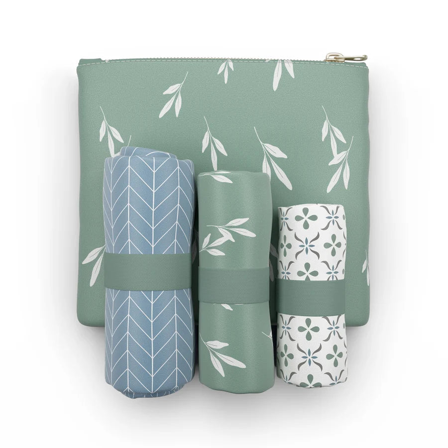 Pure Sage The Combo Pack Tote – Sage – Set of 3