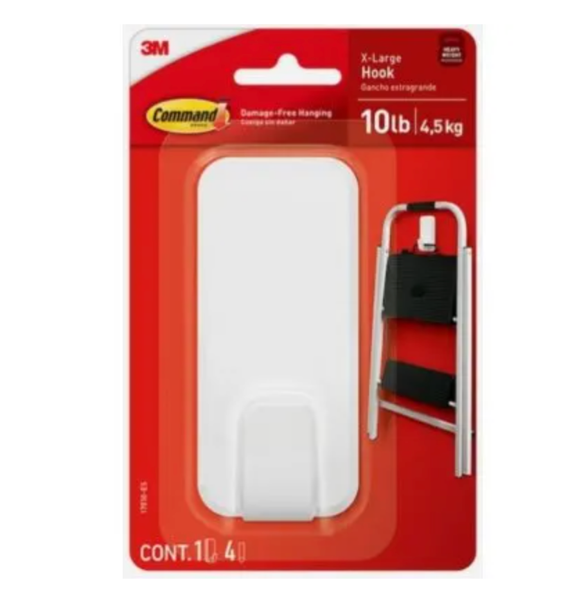 Command Extra Large Hook – Holds 10lbs