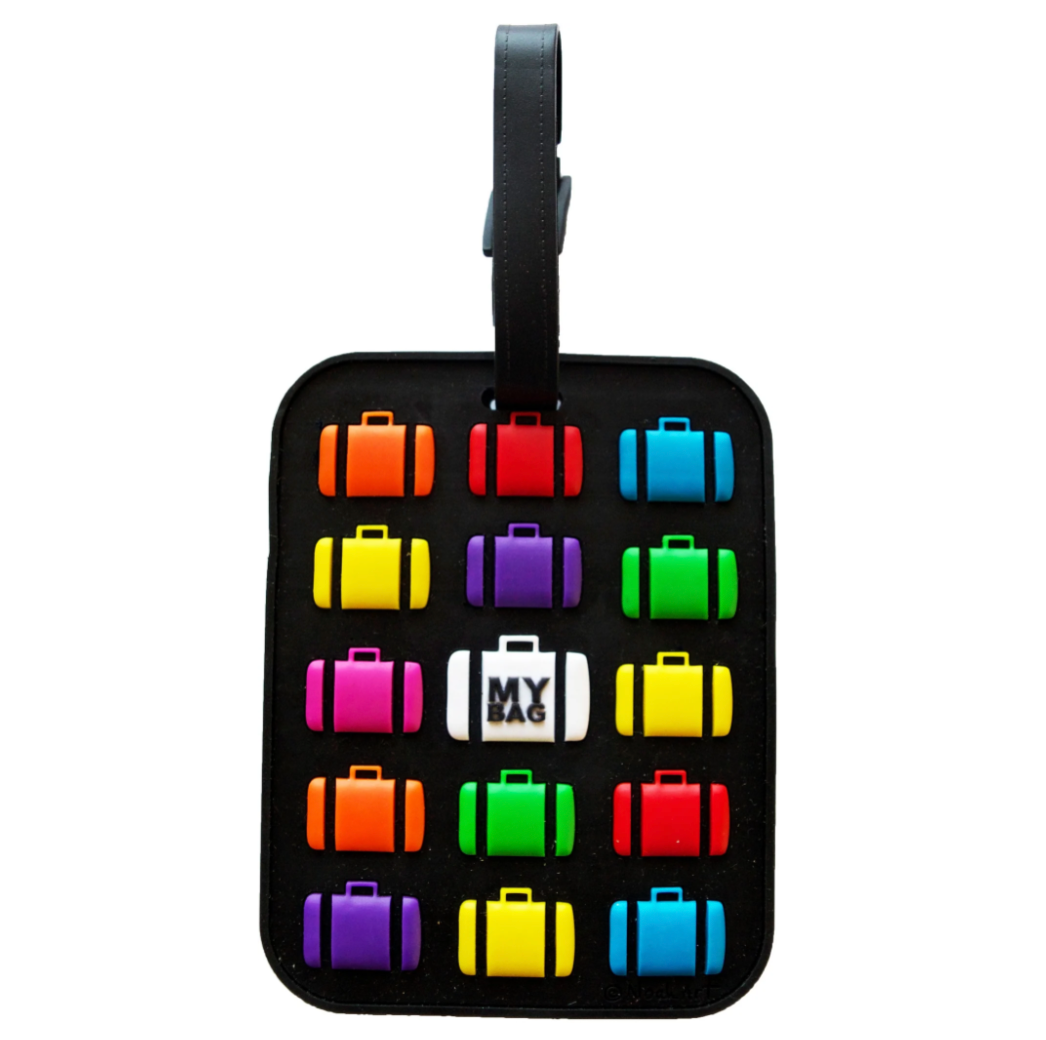 Multi Suitcase Black 3D Luggage Tag