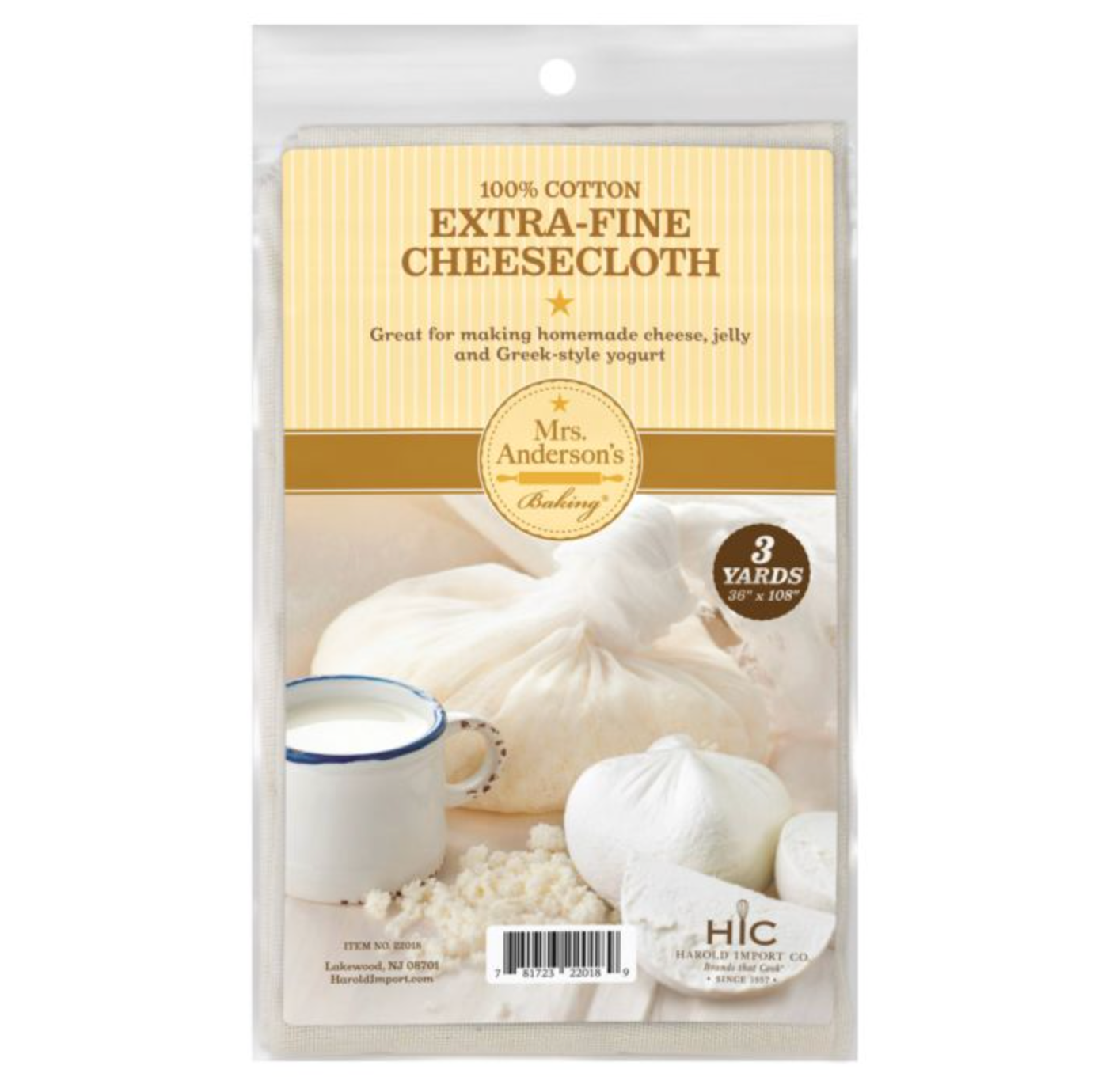 Mrs. Anderson's Baking Cheese Cloth – 3 Yards