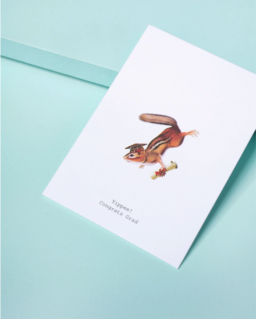 Congrats Grad Glitter Greeting Card – 3.5" x 5"