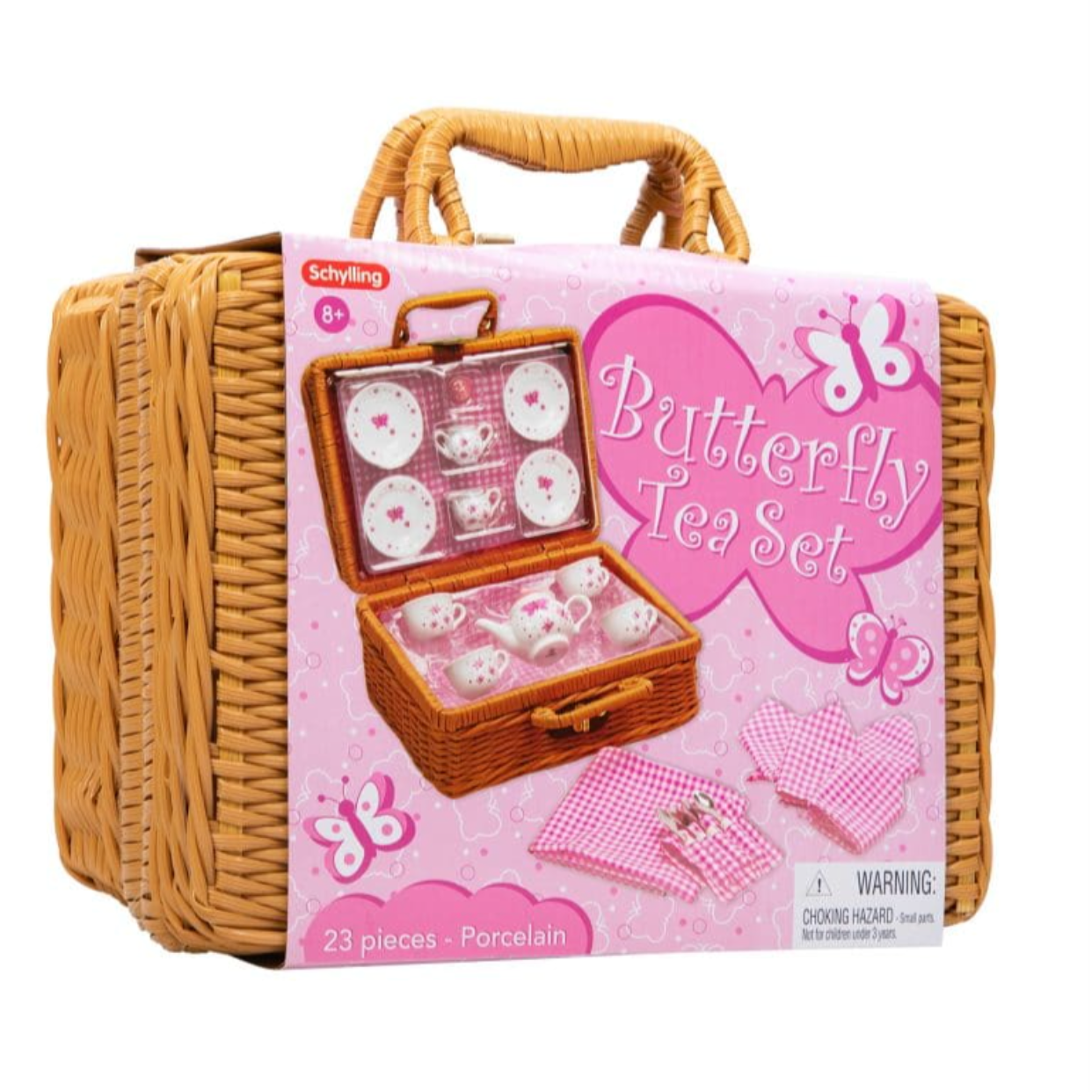 Butterfly Tea Set Basket For Kids