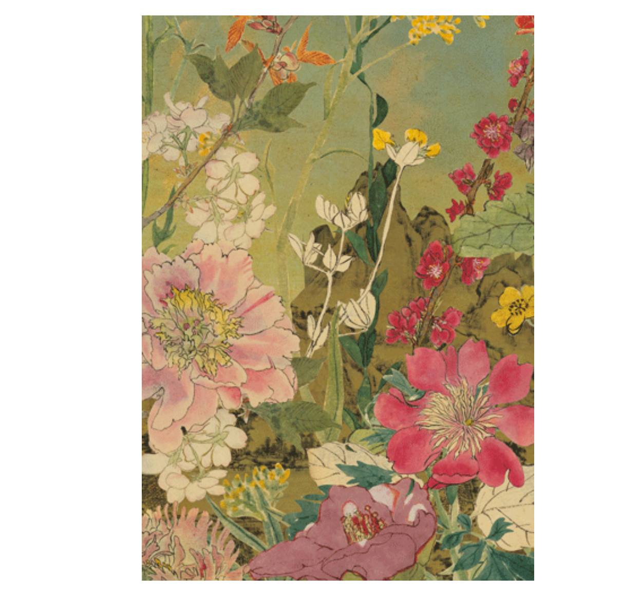 Caspari – "Mountain High" Sympathy Card – 1 Card & 1 Envelope