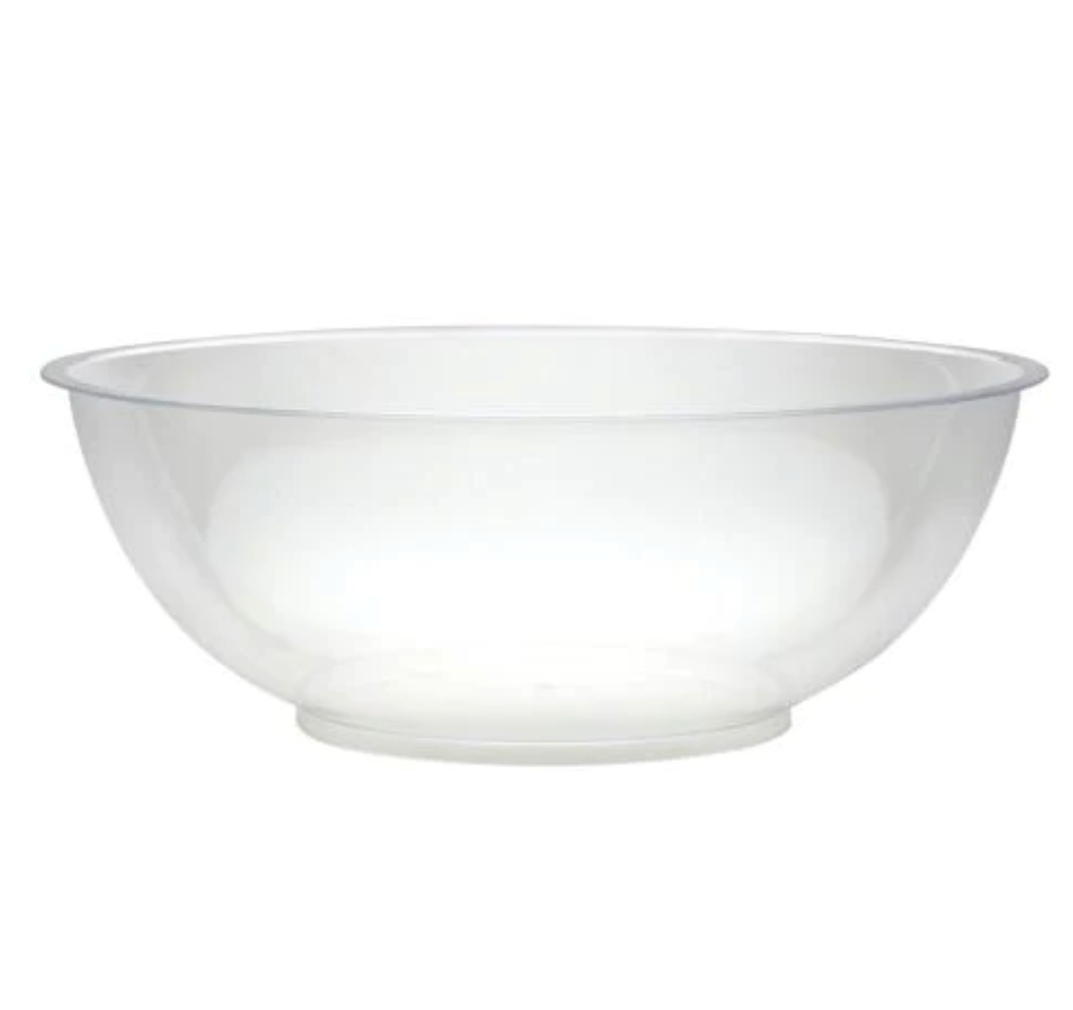 Premium Heavy Weight Plastic Clear Serving Bowl – 160oz - 12" x 4.5"