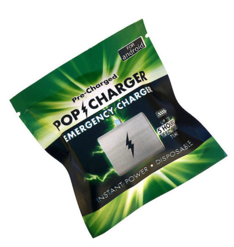 Disposable Battery Backup Pop Charger – USB-C – Android and iPhone 15+