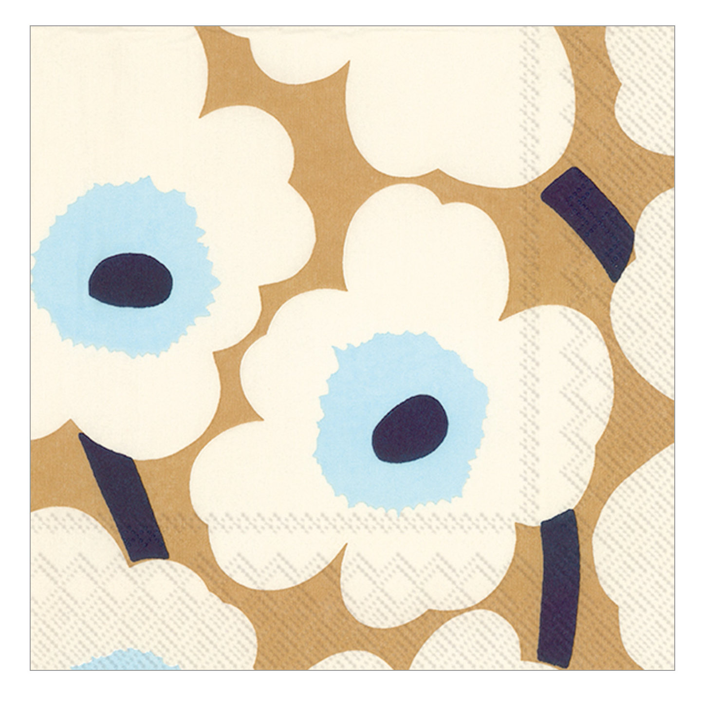 Marimekko Cocktail Beverage Napkins | Cream/Gold – 20pk