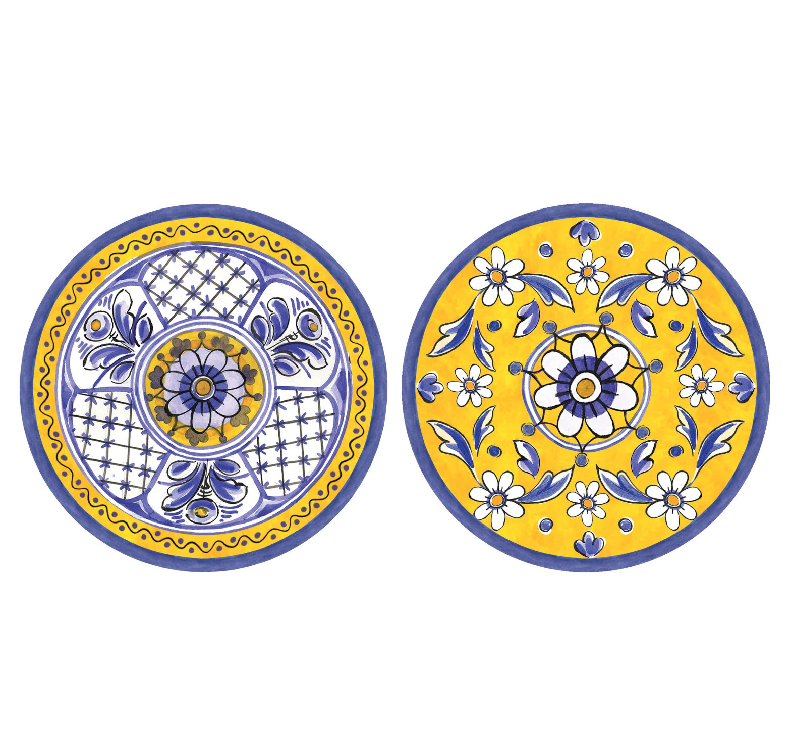 Le Cadeaux Double-Sided Paper Coasters – Benidorm – Pack of 20