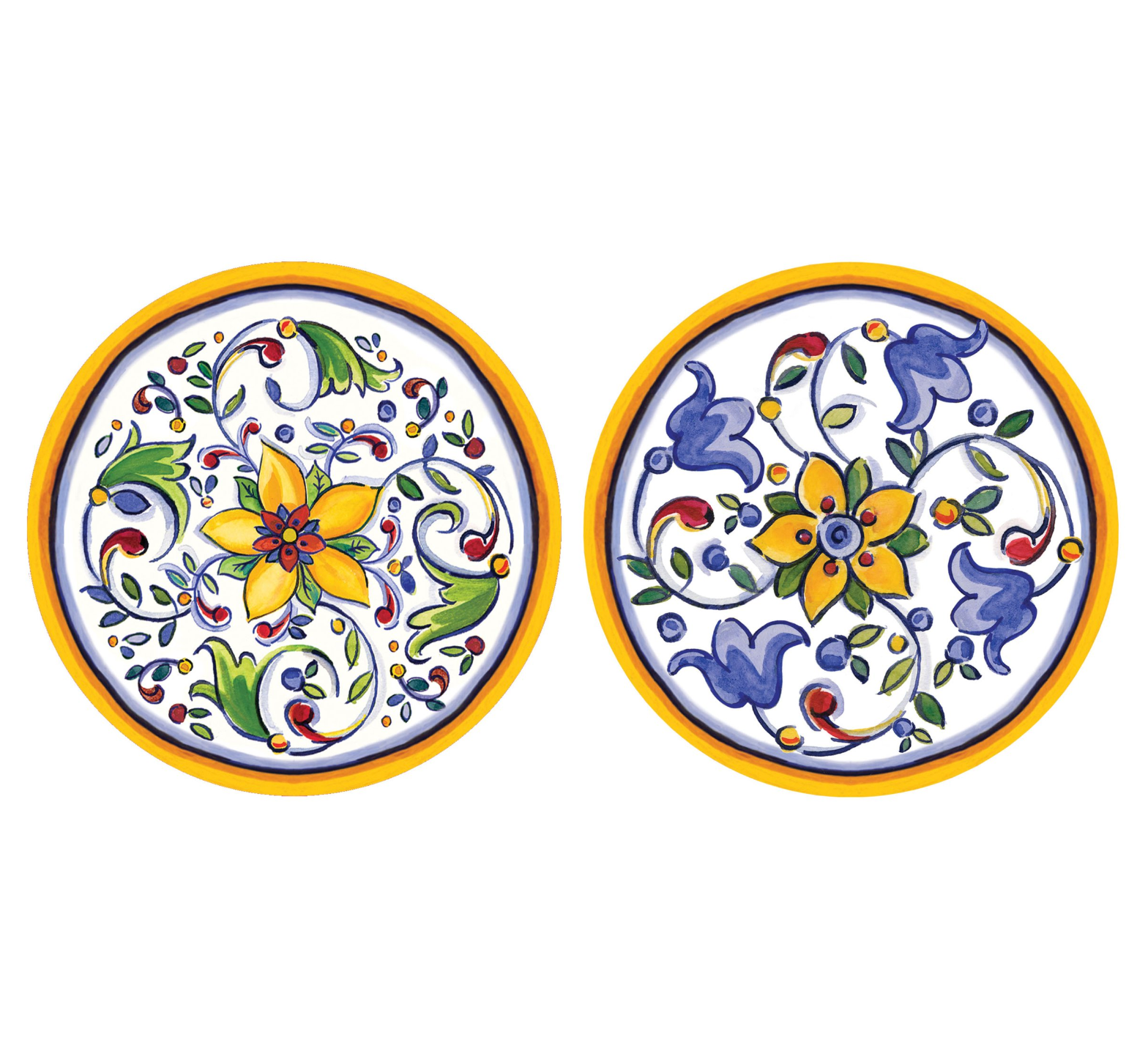 Le Cadeaux Double-Sided Paper Coasters – Capri – Pack of 20