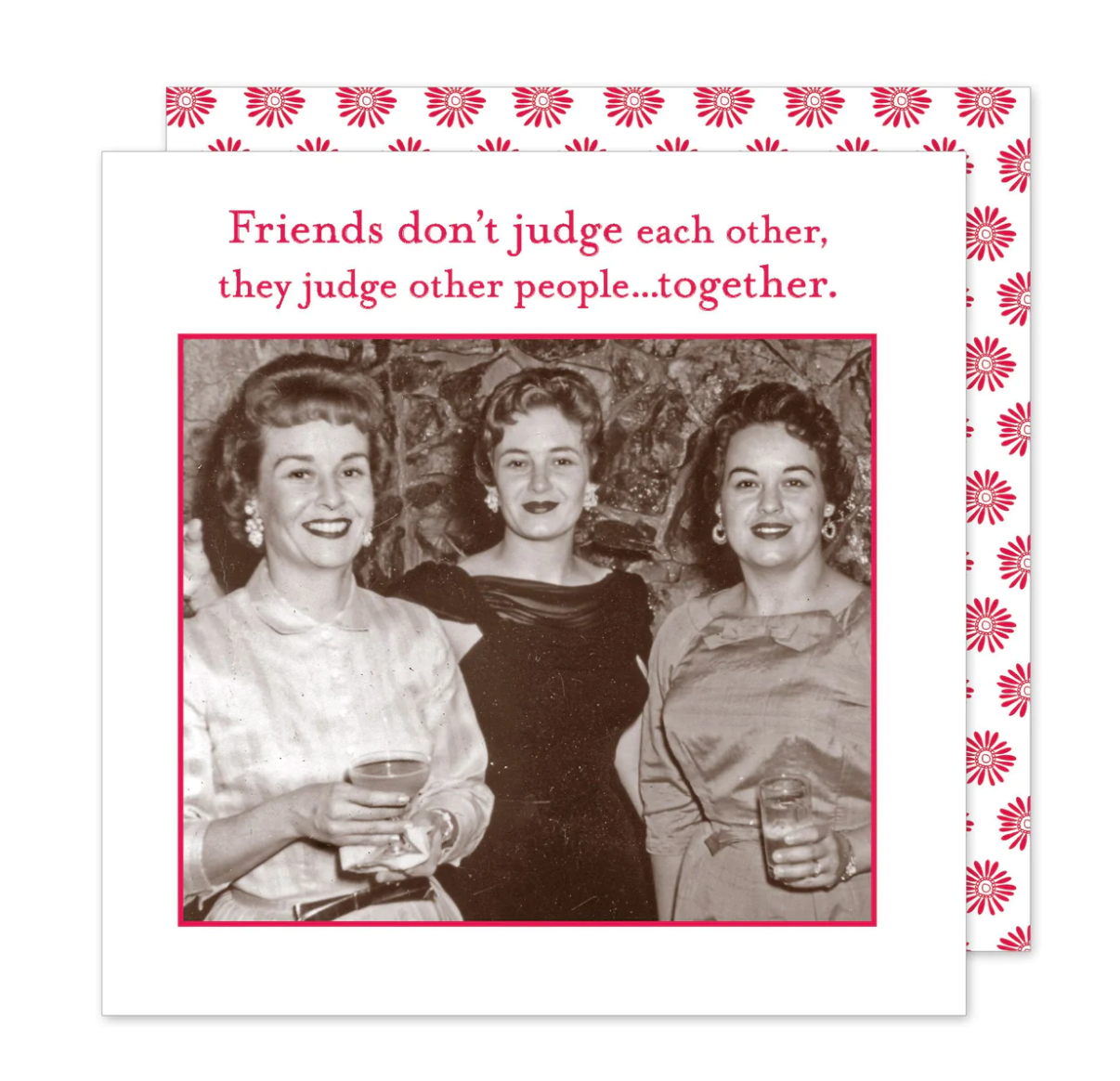 Friends Don't Judge Cocktail Beverage Napkins – 20pk