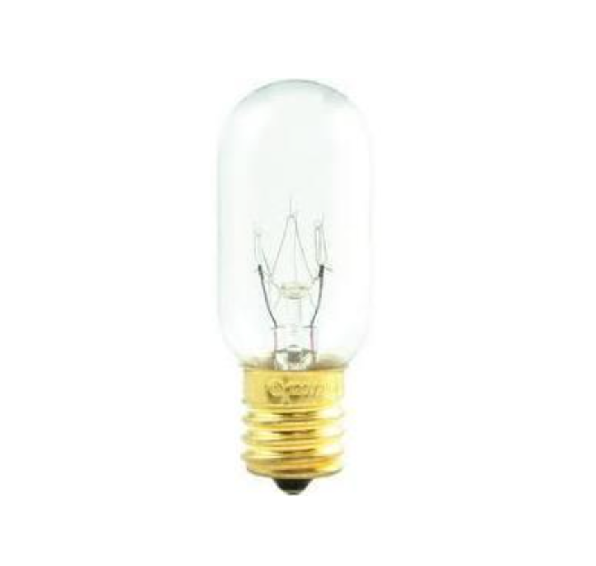 Bulbrite 15W 130V Clear Bent Tip Decorative Bulb, E12 Base