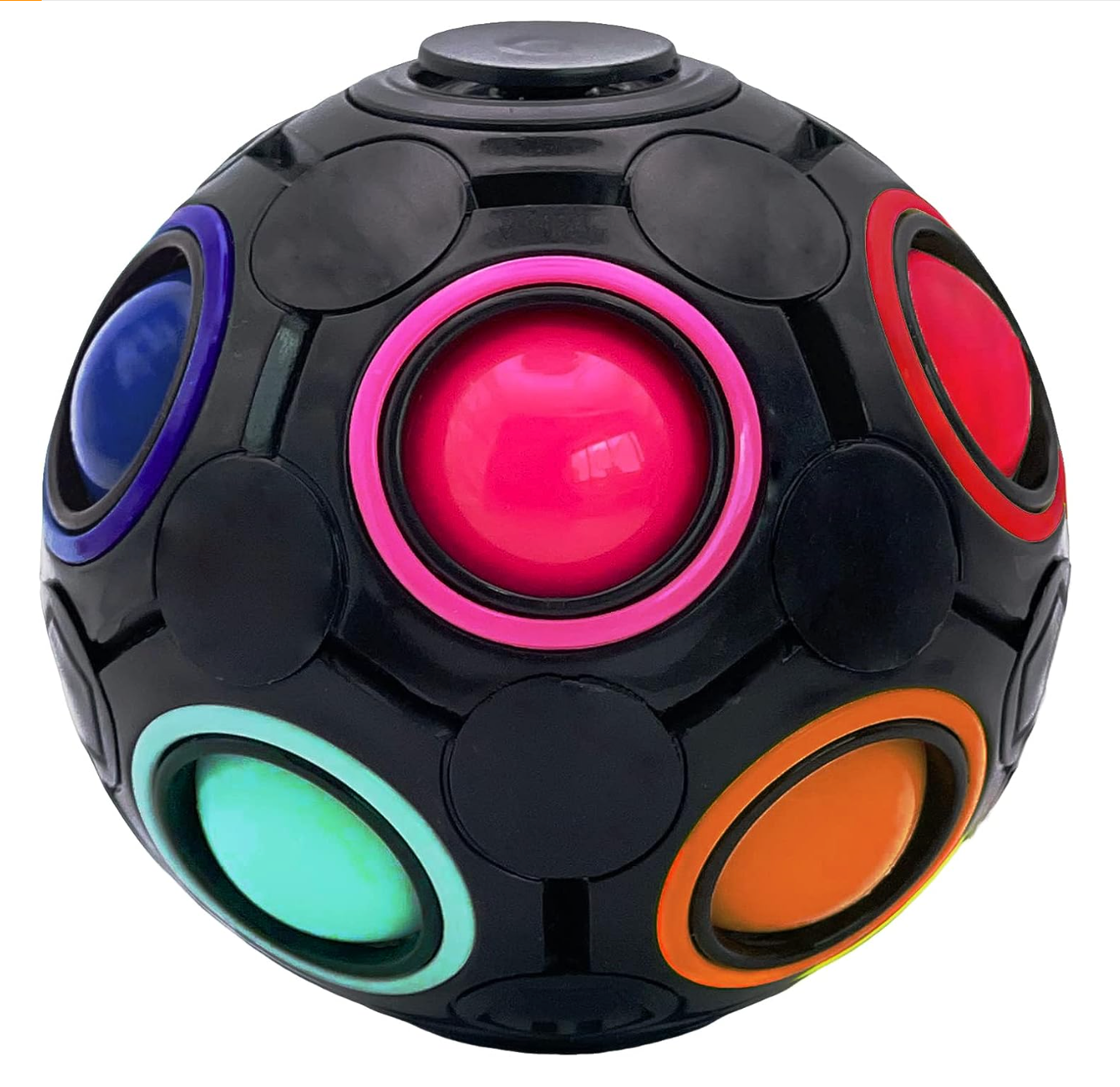 Rainbow Color Match Puzzle Ball – Assorted Colors – Sold Individually