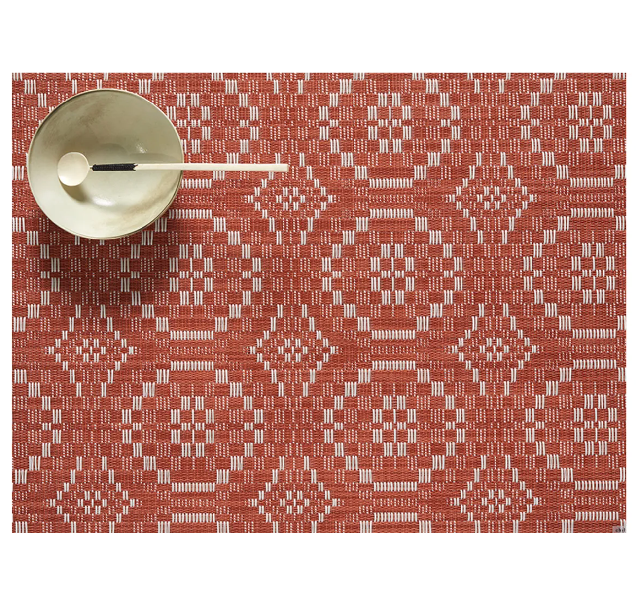 Chilewich Overshot Rectangle Place Mat – Paprika