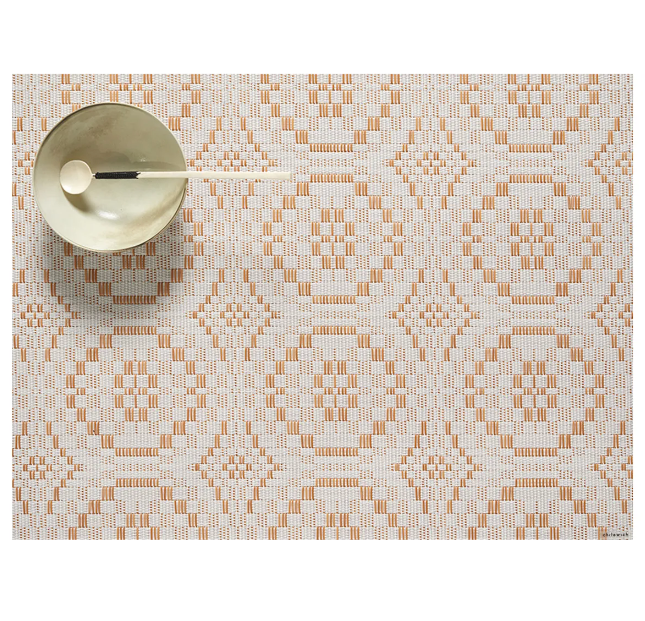 Chilewich Overshot Rectangle Place Mat – Butterscotch