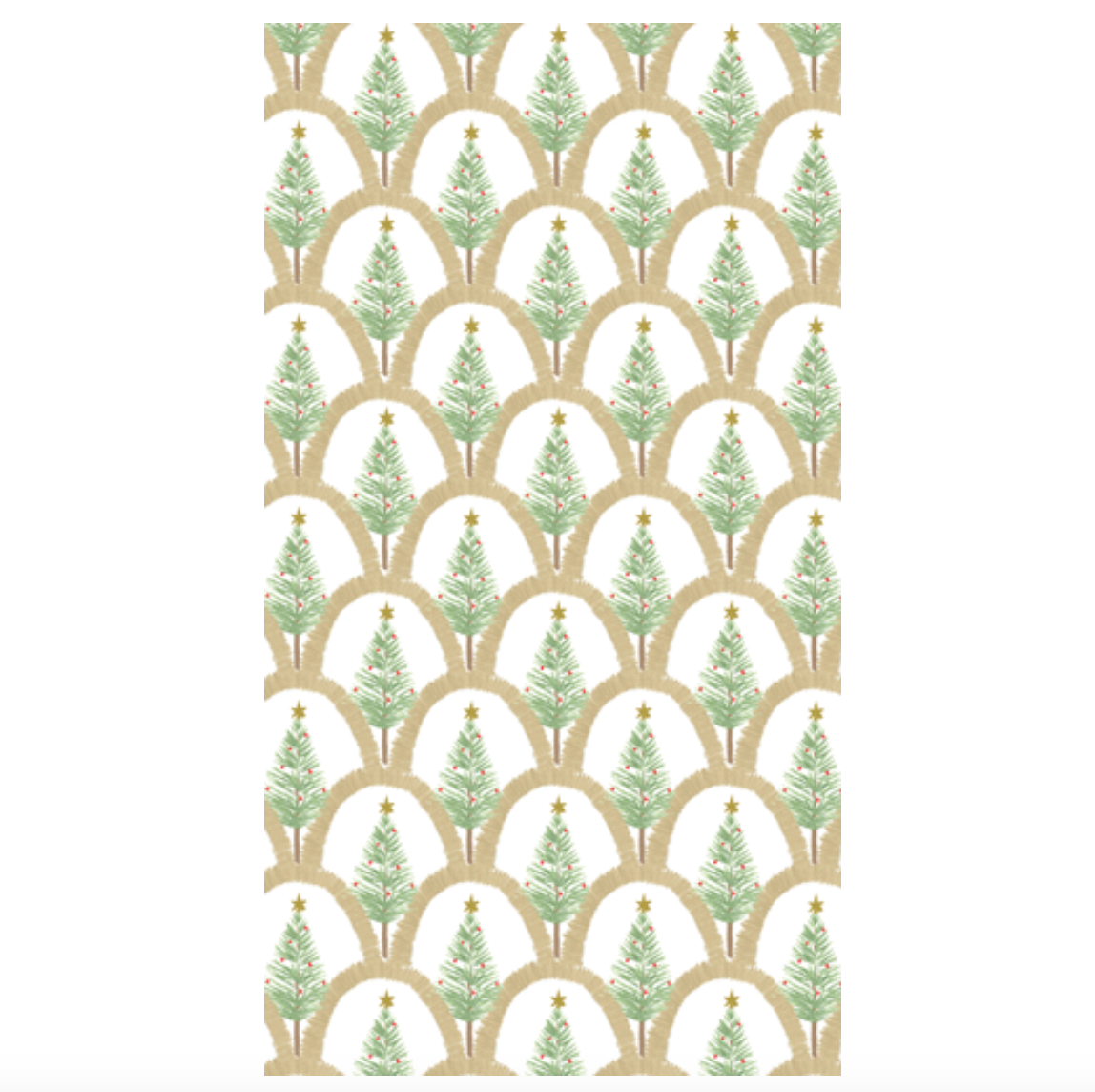 Caspari Deco Gold Christmas Guest Towels – 15pk