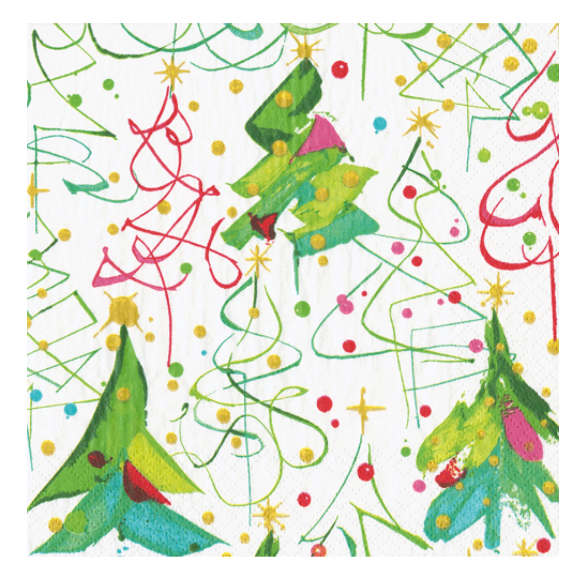 Caspari Pop Christmas Cocktail Napkins - 20pk