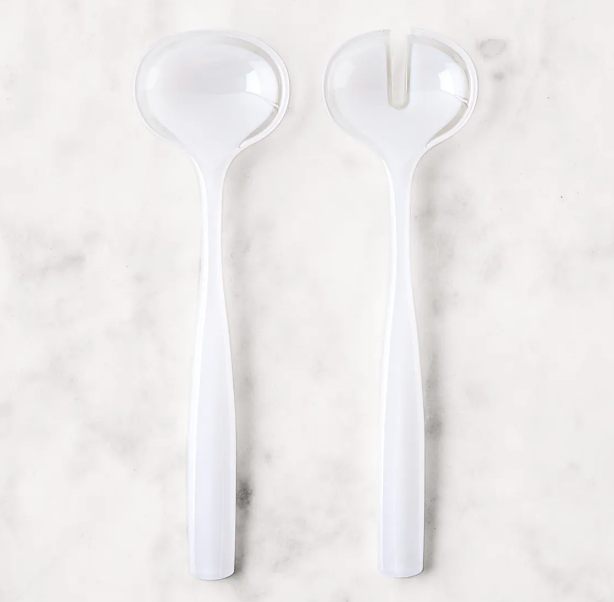 Guzzini Acrylic Salad Servers – Set of 2 – Mother of Pearl