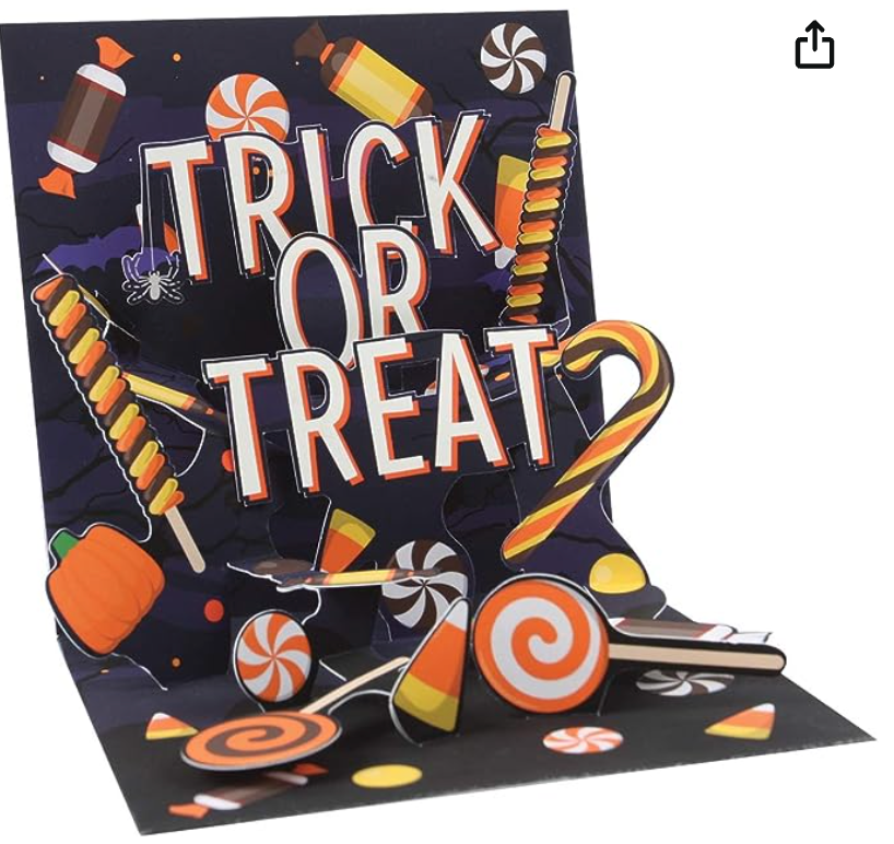 Up With Paper 3D Pop-Up Greeting Card – Candy Treasures