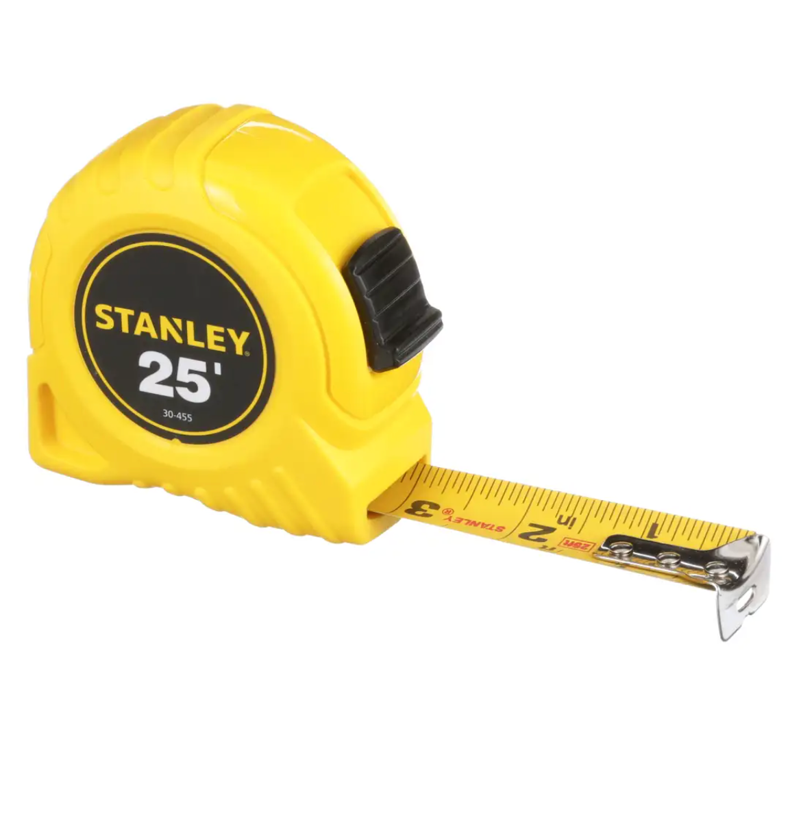 Stanley Yellow High-Visibility Tape Measure – 25Ft x 1"
