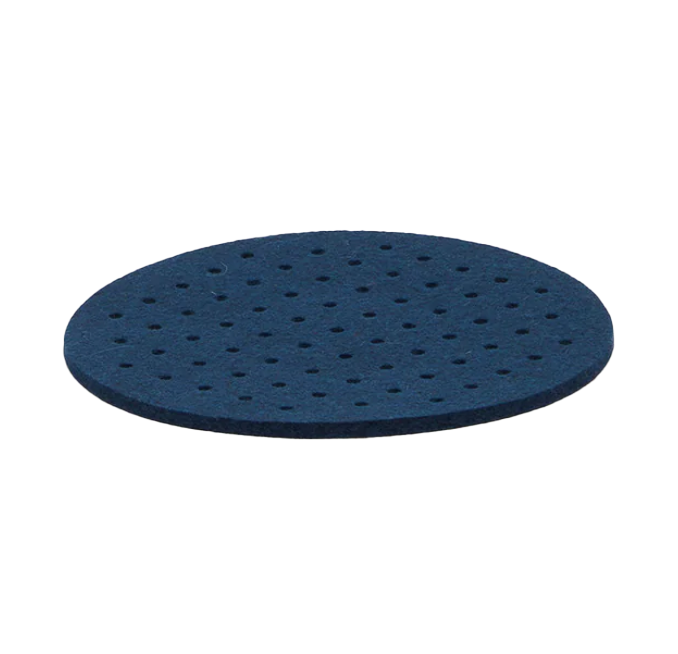 Graf Lantz Round Perforated Felt Trivet – Marine – 8"