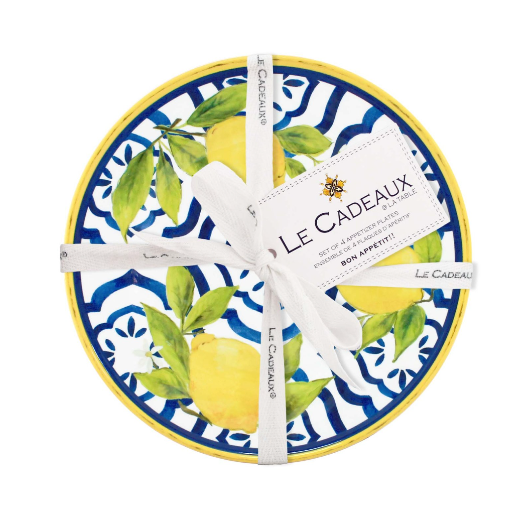Le Cadeaux 6.5" Appetizer Plates – Set of 4 – Palermo