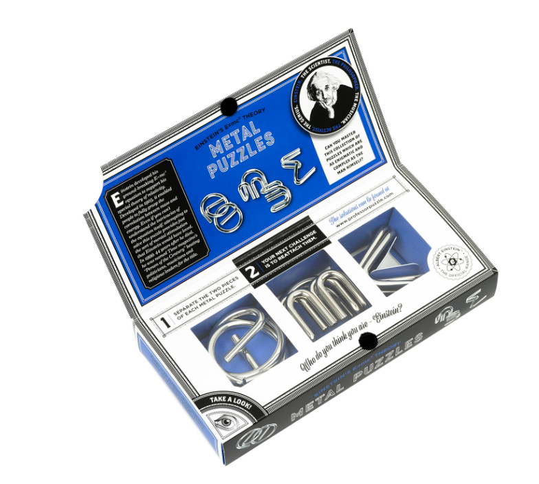 Einsteins E=mc2 Metal Brain Teaser Puzzles