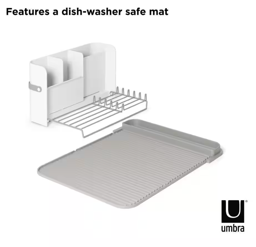 Umbra Sling Folding Dish Rack – White