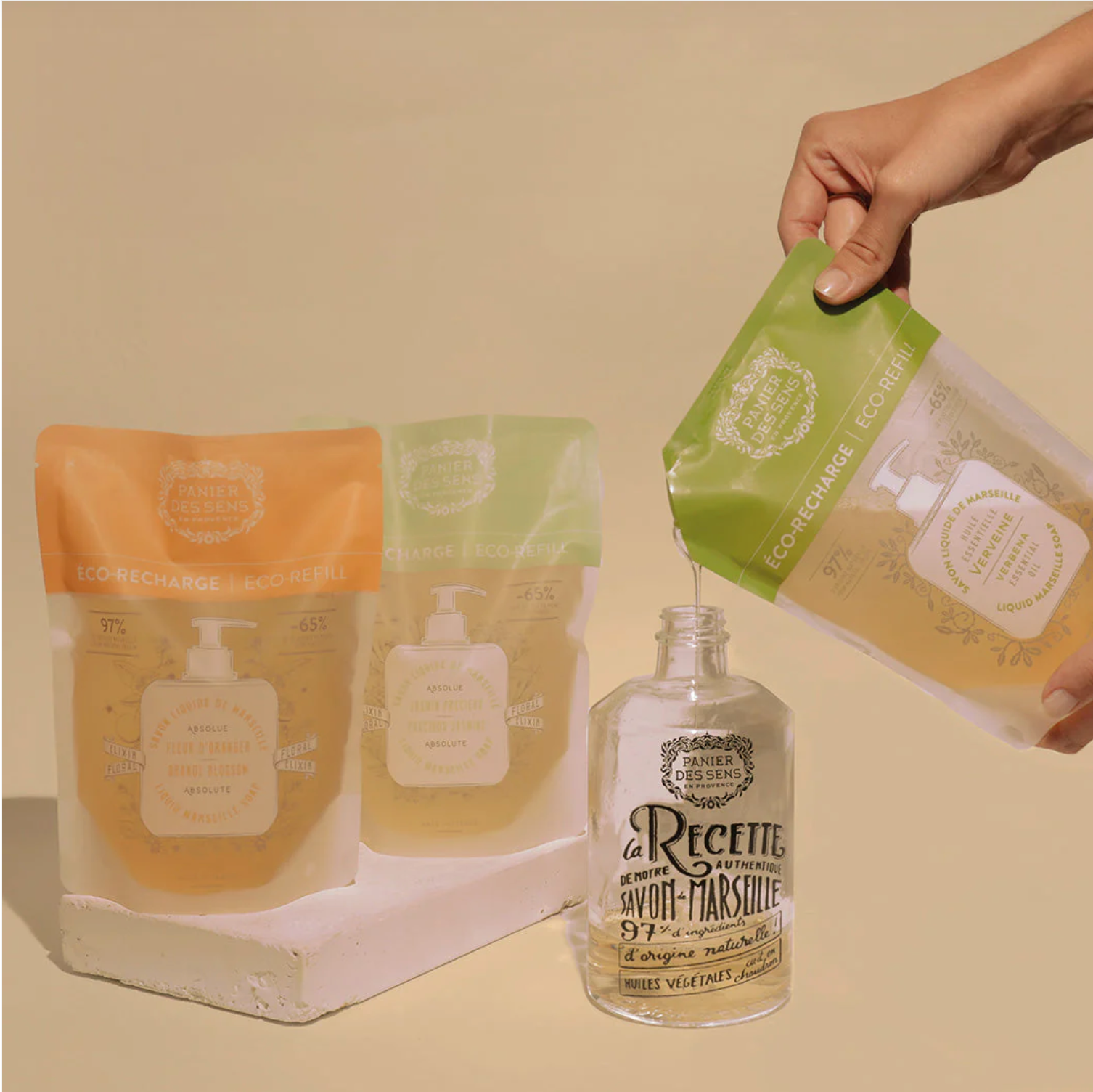 Panier Des Sens Liquid Marseille Soap Refill – Lemon Verbena - 16.9oz