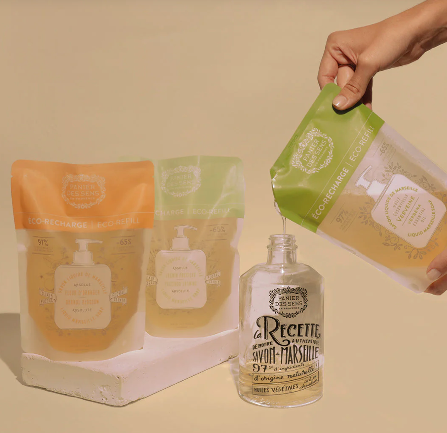 Panier Des Sens Liquid Marseille Soap Refill – Jasmine - 16.9oz