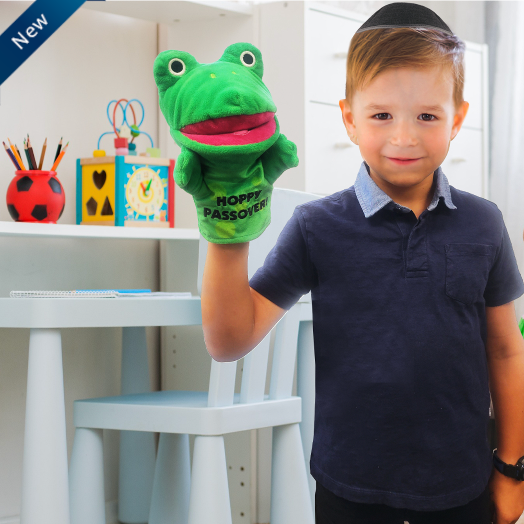 Passover Frog Hand Puppet - Plush