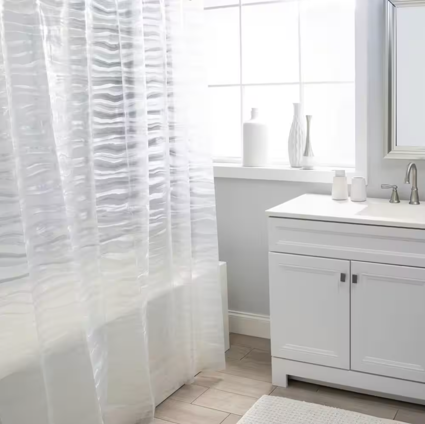 Laguna Peva Shower Curtain – Frosted – 70" x 72"