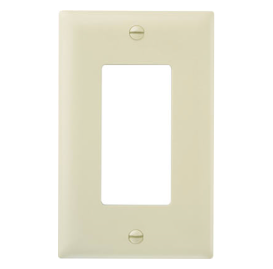 Decorator Single Wall Plate – Ivory