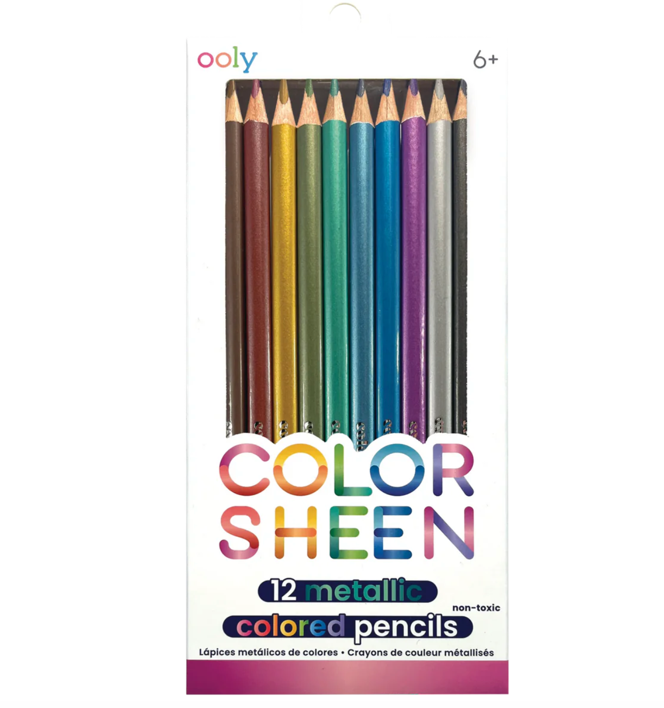 Color Sheen Metallic Colored Pencils - Set of 12