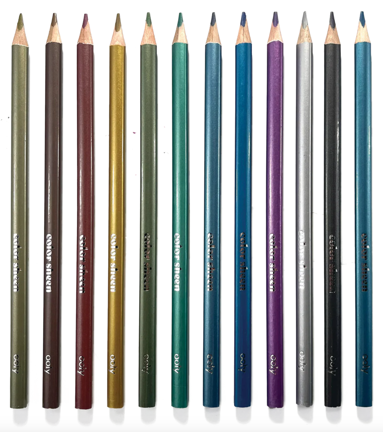 Color Sheen Metallic Colored Pencils - Set of 12