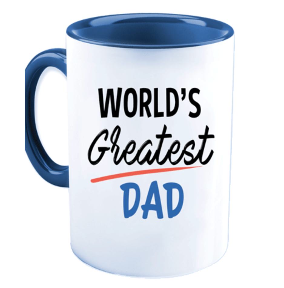 Caspari Father's Day Die-Cut Card – World'S Greatest Dad – 1 Card & 1 Envelope