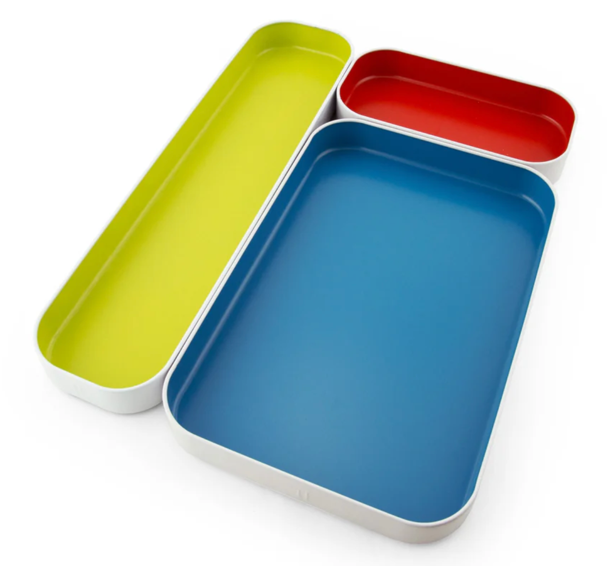 Metal Stacking Bins & Drawer Organizers – Set of 3