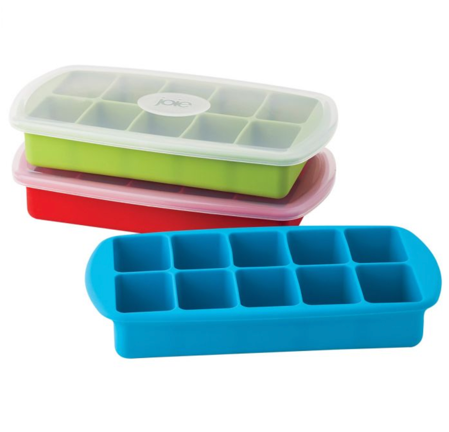 Joie Silicone 10 Slot Ice Cube Tray – Assorted Colors