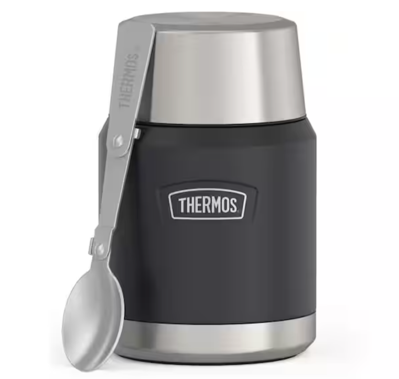 Thermos Insulated Stainless Steel Food Jar & Spoon – Granite – 16 oz.