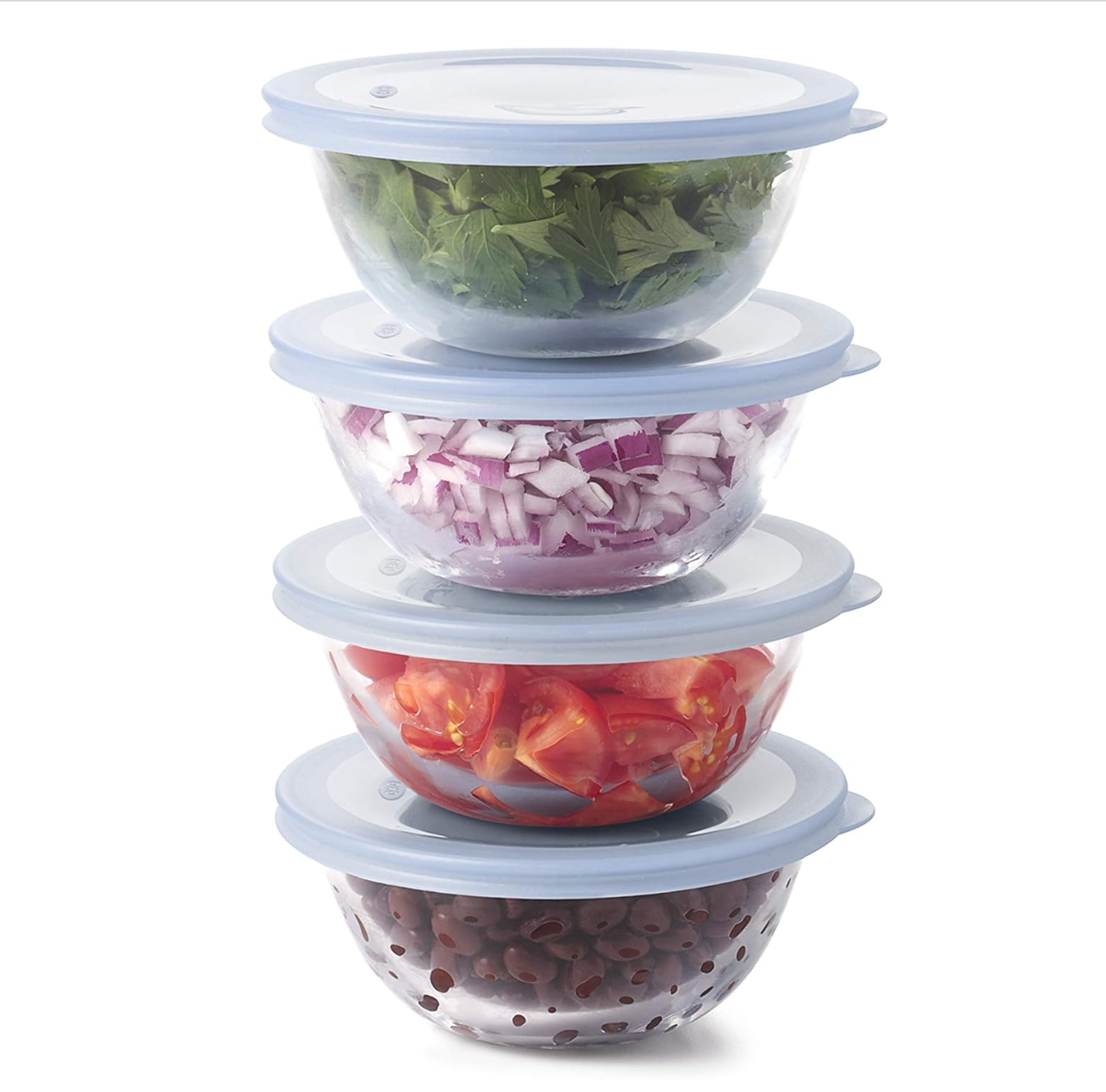 OXO Good Grips Glass Prep Bowl Set – 8-Piece Set