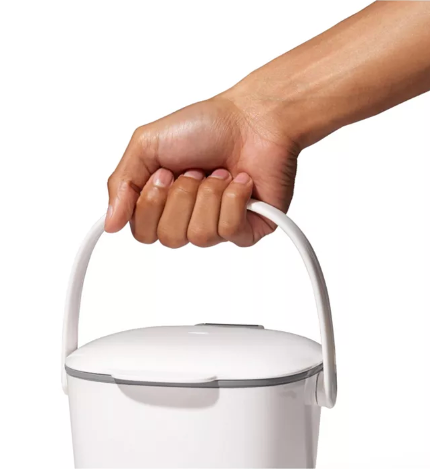 OXO Easy Clean Compost Bin – 0.75 Gallon – White