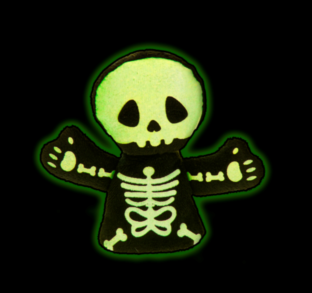 Glow-in-the-Dark Skeleton Finger Puppet