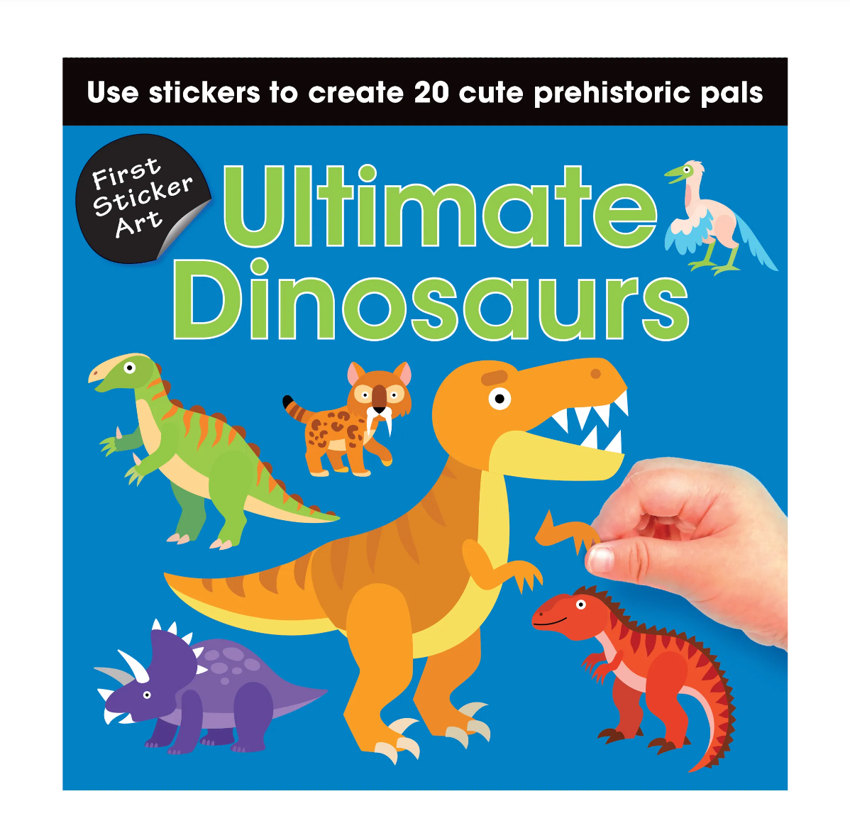 First Sticker Art Book For Kids – Ultimate Dinosaurs