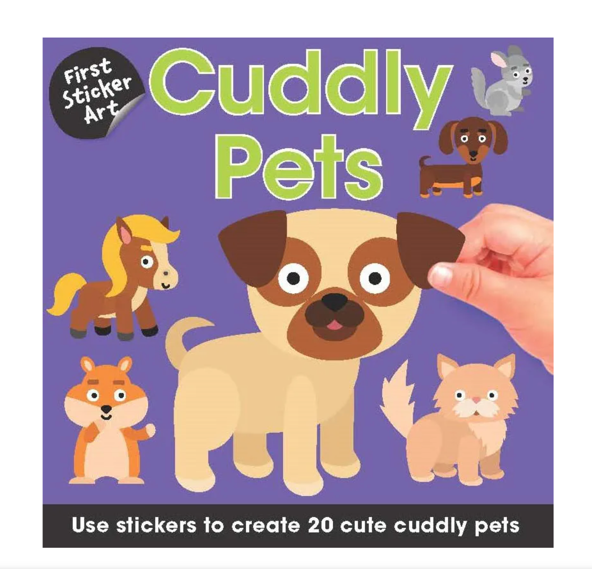 First Sticker Art Book For Kids – Cuddly Pets – S. Feldman Housewares