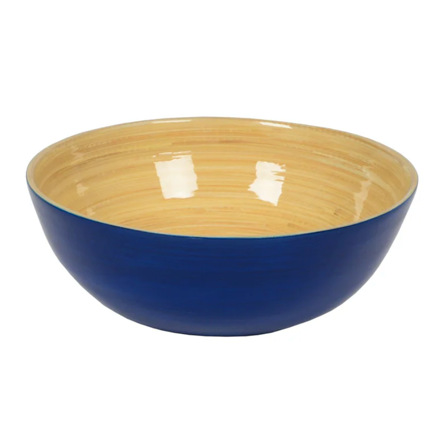 Bamboo Salad Bowl – Blue – 7"Dia. x 2.7"