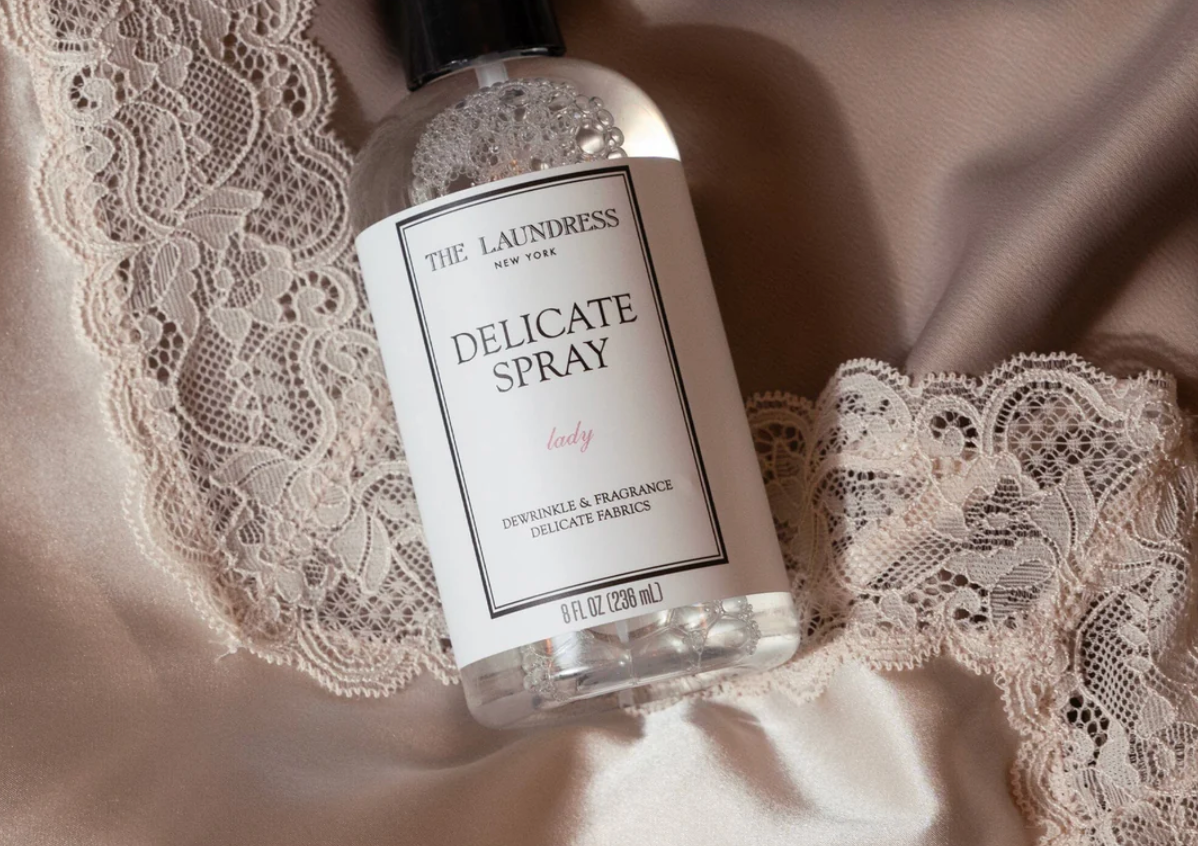 The Laundress Delicate Spray Wrinkle Release with a Sophisticated Lady Soft Scent – 8oz