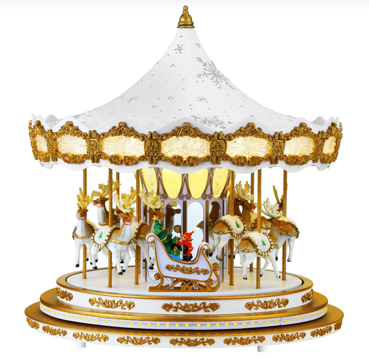 Mr. Christmas 90th Anniversary Collection - Animated & Musical Crystal Carousel