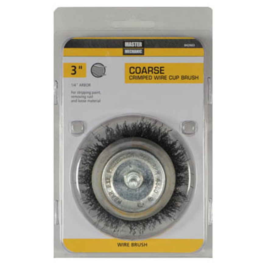 Coarse Crimped Wire Cup Brush – 3"