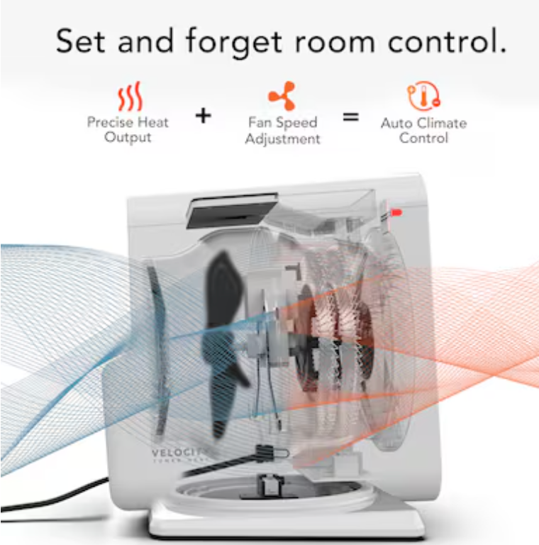 Vornado Velocity Cube 5S Whole Room Space Heater – White