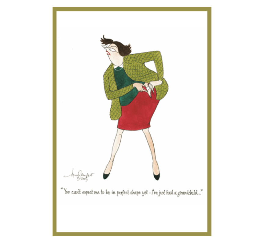 Caspari In Perfect Shape – Blank Inside Card – 1 Card & 1 Envelope